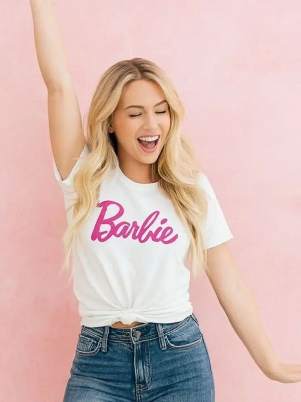 White Barbie Logo T-Shirt